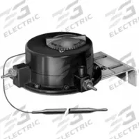 JOHNSON CONTROLS Pneumatic Thermostat: 60° to 150°F, 2 Pipes, High Volume Pipes/Air Flow Output (MPN T-3300-2). Key specifications — Temperature Control Range: 60° to 150°F; Number of Pipes/Air Flow Output: 2 Pipes, High Volume; Thermostat Action: Direct - 20 psig, Reverse - 15 psig; Mounting Direction/Capillary Length: Vertical, 42 in; Mounting Direction/Includes Cover: Vertical, Yes; Brand: JOHNSON CONTROLS.