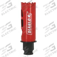 DIABLO Hole Saw: 1 1/8 in Saw Dia., 4 Teeth per Inch, 2 3/8 in Max. Cutting Dp, Bi-Metal (MPN DHS1125). Key specifications — attr1098070: 4; attr1098087: DIABLO; attr1098073: Snap-Lock Plus™.