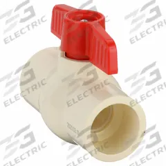 APPROVED VENDOR Manual Two-Way Ball Valve: 1 1/2 in, CPVC, Straight, Socket x Socket, One-Piece, Tee (MPN 107-127). Key specifications — Brand: APPROVED VENDOR; Handle: Tee.