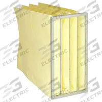 GRAINGER Pocket Air Filter: 24 in x 12 in x 15 in, MERV 14, Yellow, Fiberglass, 4 Pockets (MPN 3DVP5). Key specifications — Display Sell UOM: EA; Brand: GRAINGER; Media Material: Fiberglass; Performance Rating: MERV 14.