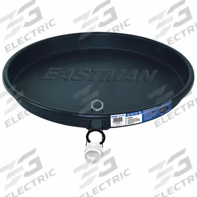 APPROVED VENDOR Water Heater Pan: Plastic, 28 in OD, 26 in ID - Plastic Water Heater Drain Pans