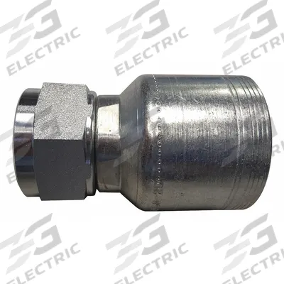 AEROQUIP Hydraulic Crimp Fitting: Steel x Steel, Straight, -12 For Hose Dash Size - Aeroquip Crimp Hydraulic Hose Fittings with BSPP Connection