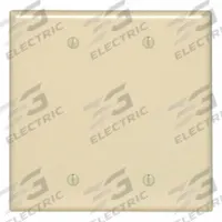 LEVITON Wall Plate: Blank, 2 Gang, Ivory, Midsize Size (MPN PJ23-I). Key specifications — Brand: LEVITON; Material: Nylon.