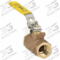 APOLLO Manual Two-Way Ball Valve: 3/4 in, Bronze, Straight, FNPT x FNPT, 600 psi Max. Pressure (CWP) (MPN 7010427). Key specifications — Brand: APOLLO; Handle: Locking Lever.