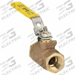 APOLLO Manual Two-Way Ball Valve: 3/4 in, Bronze, Straight, FNPT x FNPT, 600 psi Max. Pressure (CWP) (MPN 7010427). Key specifications — Brand: APOLLO; Handle: Locking Lever.