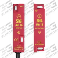 OMRON Magnetically Actuated Safety Interlock Switch: MA Series, 1NO/2NC, 19.69 ft Cable Lg (MPN 44507-1681). Key specifications — Brand: OMRON; Indicating Light: No Indicating Light Included; Series: MA; Termination Type: Pre-Cabled.