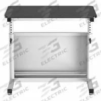 VERSADESK Standing Desk: Black, Wood, 36 in Overall Wd, 24 in Overall Dp, 36 in Max Desktop Ht (MPN CTL3624-WB). Key specifications — Frame Color: White; Frame Material: Steel; Brand: VERSADESK; Desktop Color: Black; Desktop Material: Wood.