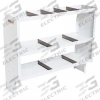 WEATHER GUARD Van Shelving: Steel, Tapered, 3 Shelves, 16 in Overall Dp, 44 in Overall Ht, Universal (MPN 9345-3-03). Key specifications — Color: White; Brand: WEATHER GUARD; End Panel Design: Tapered; Compatible Roof Type: High Roof; Includes: Mounting Hardware.