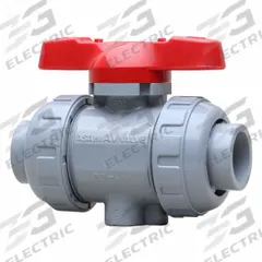 ASAHI Manual Two-Way Ball Valve: 4 in, CPVC, Straight, Socket x Socket, 150 psi Max. Pressure (CWP) (MPN 1614040). Key specifications — Brand: ASAHI; Handle: Tee.