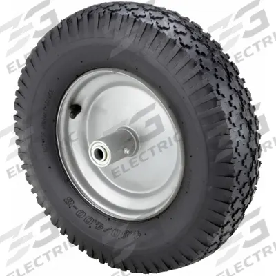 APPROVED VENDOR Pneumatic Wheel: 15 3/8 in Wheel Dia., 3 3/8 in Wheel Wd, Rubber, 6 in Hub Lg - Pneumatic Wheels