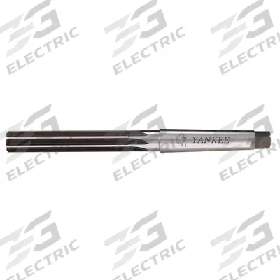 YANKEE Chucking Reamer: 0.5938 in Dia, 19/32 in, Straight Flute, High Speed Steel - Morse Taper-Shank Straight-Flute High-Speed Steel Chucking Reamers