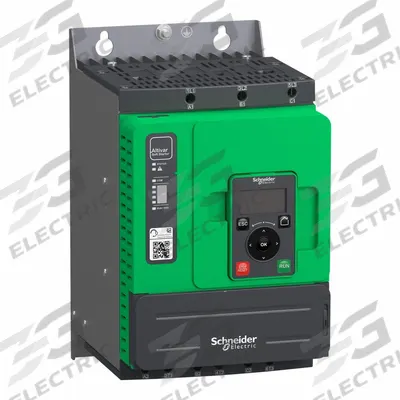 SCHNEIDER Soft Start: 208-690V AC, 47 A Output Current, No Bypass, IP20, 60/50 Hz - Schneider Altistart ATS 48
