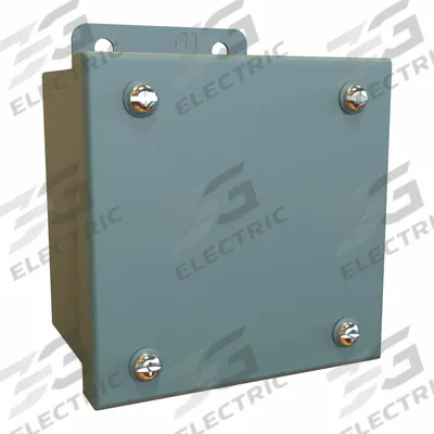 HAMMOND Electrical Enclosure: Steel, 4 in x 4 in x 3 in, NEMA 12/13, Solid Cover - Steel Dust-Tight Enclosures