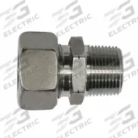 BRENNAN INDUSTRIES Compression Tube Straight: 22 mm OD x 12 mm OD x 3/4 in Pipe Size, Steel, Rigid (MPN D2404-L22-12). Key specifications — Brand: BRENNAN INDUSTRIES; Series: D2404.