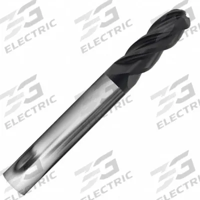 APPROVED VENDOR Ball End Mill: Carbide, AlCrN Coated, 4 Flute, 1/2" Mill Dia, 1" LOC, 3" OAL (MPN 311208) - Fast-Cutting Carbide Ball End Mills for Stainless Steel & Super Alloys