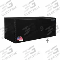 BUYERS PRODUCTS Underbody Truck Box: Underbody Truck Box, Double Barn Doors Door, 18 in Overall Dp (MPN 1705805). Key specifications — Color: Black; Brand: BUYERS PRODUCTS; Lock Type: Keyed.