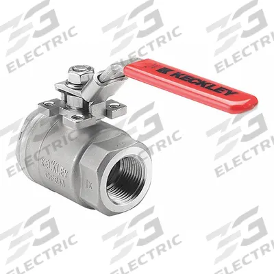 KECKLEY Manual Two-Way Ball Valve: 1/4 in, Stainless Steel, Straight, MNPT x FNPT - Stainless Steel Ball Valves