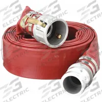 Water Discharge Hose: 2 in Hose Inside Dia., 25 ft Hose Lg, 150 psi, Red, 2 in x 2 in Fitting Size (MPN 45DU22). Key specifications — Brand: APPROVED VENDOR; Temp. Range: 5° to 150°F; Hose Color: Red.