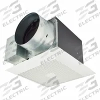 Exhaust Fan: Ceiling, 0.8 sones, 3 Speed, Round Duct (MPN FV-0511VK3). Key specifications — Brand: PANASONIC; Nameplate Voltage: 120V AC; Duct Shape: Round; Mounting Location: Ceiling; Mounting Type: Frame Screws; Number of Speeds: 3.