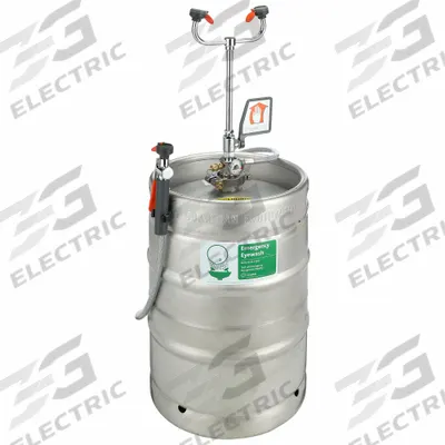 GUARDIAN EQUIPMENT Pressurized Portable Eyewash: Pressurized, 15 gal Cap, Eyes and Face - Pressurized Portable Eyewash Stations