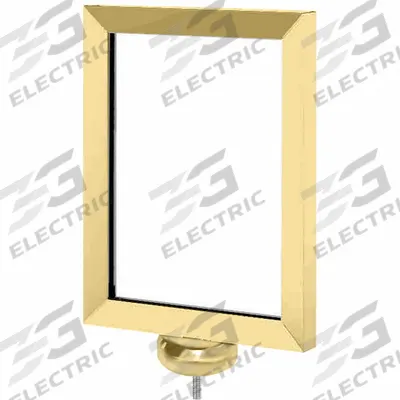 VISIONTRON Sign Frame: Brass - Sign Frames for Post Tops
