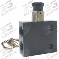 PNEUMADYNE INC Manual Air Control Valve: Three-Way / Two-Position, 1/8 in Female NPT, Button, Closed (MPN C040405). Key specifications — attr1092139: Aluminum; attr1092167: Spring Return; attr1092143: Closed; attr1092176: Normally Closed.