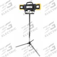 SOUTHWIRE Portable Work Light: 8,000 lm Max Brightness, LED, 1, 1 Brightness Levels, 3 Lamp Heads (MPN 9270). Key specifications — Frame Color: Black/Yellow; Lighting Technology: LED; Operating Voltage: 120V AC; Brand: SOUTHWIRE; No. of Brightness Levels: 1.