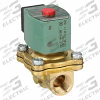 REDHAT Solenoid Valve: 2-Way, Normally Closed, 1/2 in Pipe Size, 110V AC/120V AC, High Flow (MPN SC8210G002). Key specifications — Pipe Size: 1/2 in; Voltage: 110V AC; Brand: REDHAT.