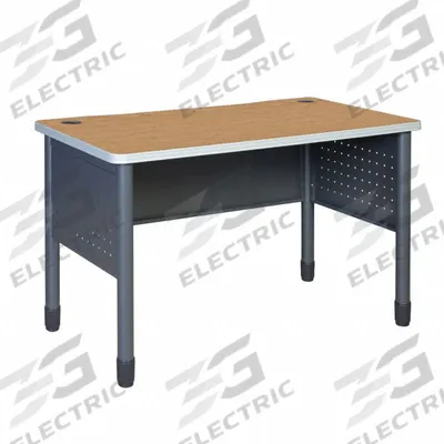 REGENCY Rectangular Office Desk: Laminate, Oak, 0 Pedestals, 0 Drawers, 48 in Overall Wd - Writing Desks