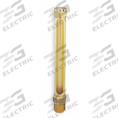 LDI INDUSTRIES Vented Oil Gauges: 5.98 in Body Ht, 4 1/4 in Sight Ht, 1/4" NPTF Male - Vented Oil Level Gauges