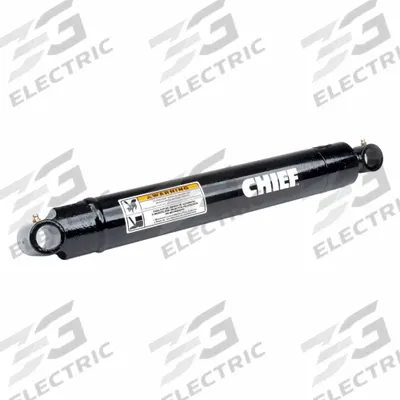 CHIEF Welded Hydraulic Cylinder: 2.5 in Bore Dia., 14 in Stroke Lg, 22 in Retracted Lg - Adjustable Port Cross-Tube Mount Welded Hydraulic Cylinders