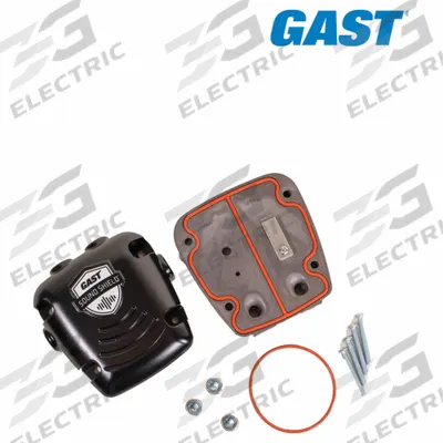 GAST Sound Shield Kit: 1/4 in Inlet Size, 4.4 cfm, 8.68 in Overall Ht - Air Compressor Silencer Kits