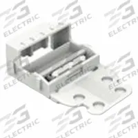 WAGO Mounting Carrier: 221 Series, (1) 5-Wire Connector (MPN 221-505). Key specifications — Compatible Connector Configuration: (1) 5-Wire Connector; Brand: WAGO; Product Type: Mounting Carrier; Series: 221.