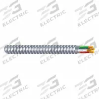 SOUTHWIRE Metal Clad Cable: 6 AWG, 2 Conductors, Copper, 25 ft, Aluminum, Std, THHN (MPN 68710399-25). Key specifications — Brand: SOUTHWIRE.