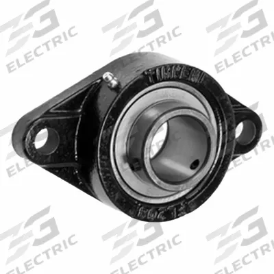 TIMKEN Flange Mount Bearing: Radial Ball, 3/4 in Bore, Cast Iron, Set Screws, 4 27/64 in Lg - General Purpose Flange-Mount Ball Bearings