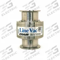 EXAIR Vacuum Conveyor: For 2 in Hose I.D., 1 3/4 in Vacuum ID, 3 1/4 in Vacuum OD, -28.5 in wc (MPN 161200-316). Key specifications — Product Type: Sanitary Flange Line Vacuum; Air Inlet Thread Size: 3/8 in; Brand: EXAIR.
