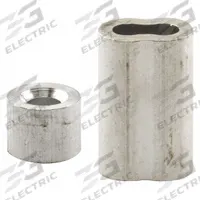 PRIME-LINE Ferrule and Stop: Aluminum, 4 9/16 in Overall Ht, 2 23/32 in Overall Wd, 1 PR (MPN GD 12153). Key specifications — Brand: PRIME-LINE; Material: Aluminum; Product Type: Ferrule and Stop.
