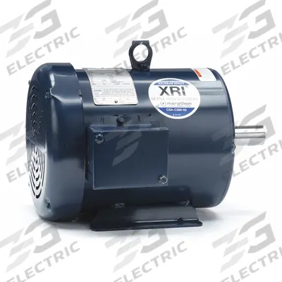 MARATHON MOTORS General Purpose Motor: Rigid Base Mount, Totally Enclosed Fan Cooled, 3 hp - Rigid Base 3-Phase General Purpose AC Motors