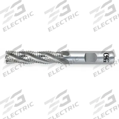 OSG Roughing End Mill: Cobalt, 6 Flute, 1-1/2" Mill Dia, 5" LOC, 7-1/2" OAL (MPN 4913900) - General Purpose Cobalt Roughing End Mills