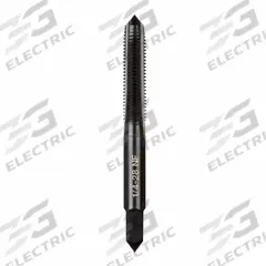 MILWAUKEE Straight Flute Tap: 1/4"-28 UNF, 2B, 4 Flute, Plug Chamfer, Black Oxide Carbon Steel (MPN 49-57-5138)