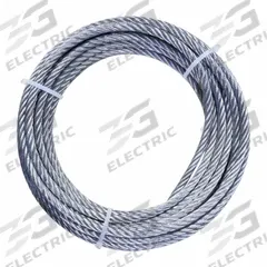 APPROVED VENDOR Wire Rope: Galvanized Steel, 7 x 19, 1,960 lb Working Load Limit, 100 ft Overall Lg (MPN 2TAF3). Key specifications — End Type: Plain; Brand: APPROVED VENDOR.