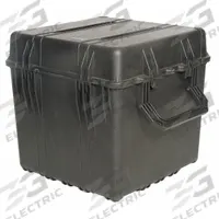 PELICAN Protective Case: 24 in x 24 in x 24 in Inside, Convoluted/Pick and Pluck/Solid, Black, IP67 (MPN 0370-000-110). Key specifications — Handle Style: Folding; Brand: PELICAN; Case Closure Type: Double Throw.