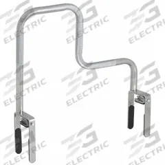 APPROVED VENDOR Bathtub Grab Bar: Wave, 15 in Lg, 1 in Dia, Steel, Chrome-Plated, 250 lb Wt Capacity (MPN 4WMJ5). Key specifications — Finish: Chrome-Plated; Bar Style: Wave; Brand: APPROVED VENDOR.