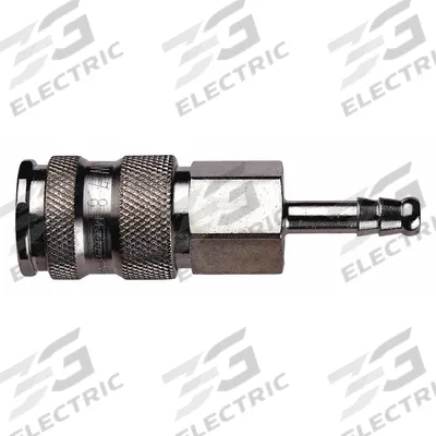 GUARDAIR Hose Barb: Steel, 1/4 in Hose Barb High Flow Coupler, 3 in Overall Lg - Hose Connectors