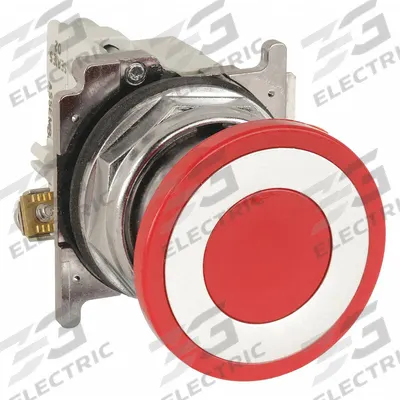 EATON Emergency Stop Push Button: Non-Illuminated, Mushroom Head Profile, Metallic - Mushroom-Head Push Buttons