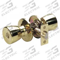 MASTER LOCK Door Lockset: Office Knob Locksets, Brass (MPN TU0103KA). Key specifications — Lockset Style: Tulip.