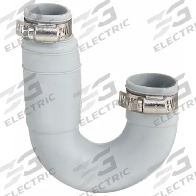 APPROVED VENDOR Flexible P-Trap: PVC, For 1 1/2 in_1 1/4 in Pipe - Flexible Transition Pipe Fittings