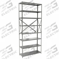 HALLOWELL Metal Shelving: Standalone, Medium-Duty, 36 in x 12 in, 84 in Overall Ht, 8 Shelves (MPN F4513-12HG). Key specifications — Frame Material: Steel; Shelving Material: Steel; Assembled: Unassembled; Color: Gray; Brand: HALLOWELL.