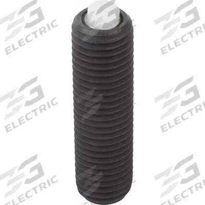 KIPP Fully-Threaded Gripper w/Flat Pad: Acetal Insert, M20, 50 mm Thread Lg - Fully-Threaded Grippers with Flat Acetal Pad