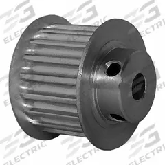 DAYTON Timing Pulley: Modified Curvilinear, Fixed, For GT Timing Belt Section, For 15 mm Belt Wd (MPN 18-5P15-6FA3). Key specifications — Brand: DAYTON; Finish: Clear Anodized; For Belt Series: Powerhouse®.